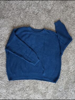 Sonoma Women's Crewneck Sweater - Teal Blue